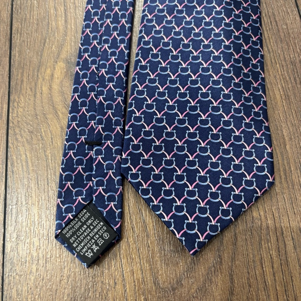 Tie Rack Silk Tie, Blue and Pink